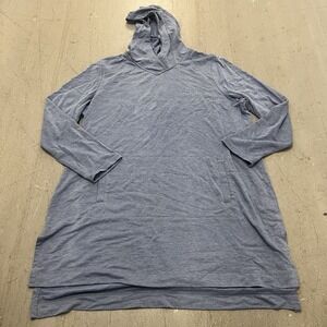 Casual Blue Hoodie Dress